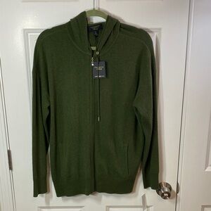 Charter Club Forest Green Zip-Up Sweater